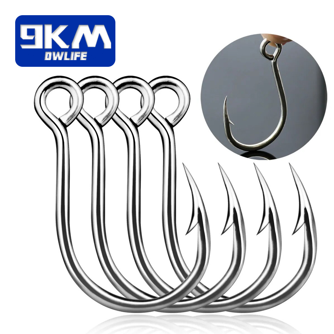 9KM Haki wędkarskie 25 sztuk H – Fishing Hook Barbless recenzja i cena